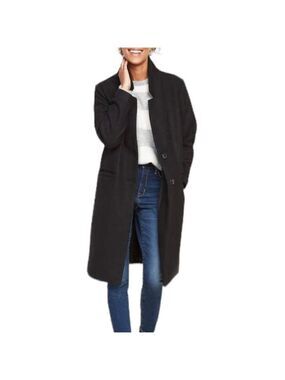 OLD NAVY Notched Lapel Fall Winter Coat Black XS